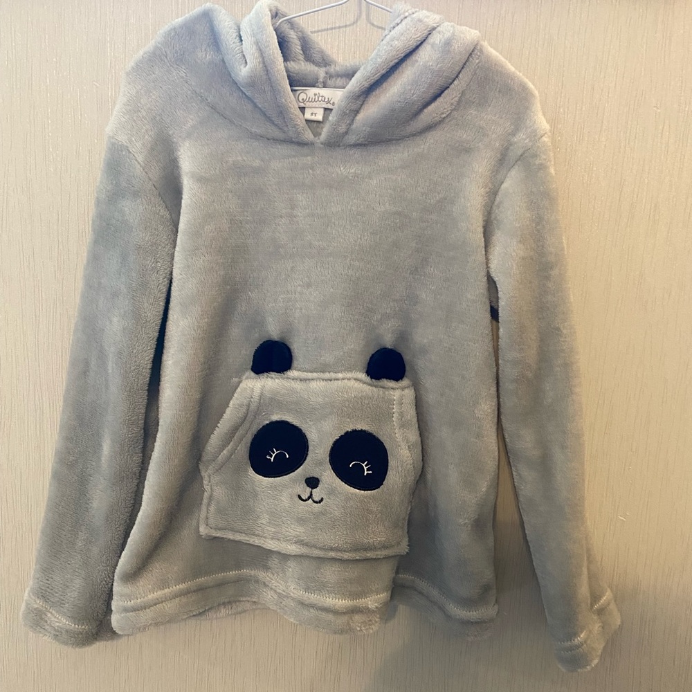 QUILTEX TODDLER GIRLS PANDA HOODIE